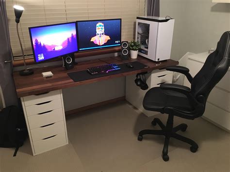 ikea gaming desk|More.